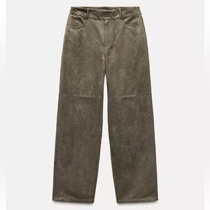 Zara Faux Suede Pants